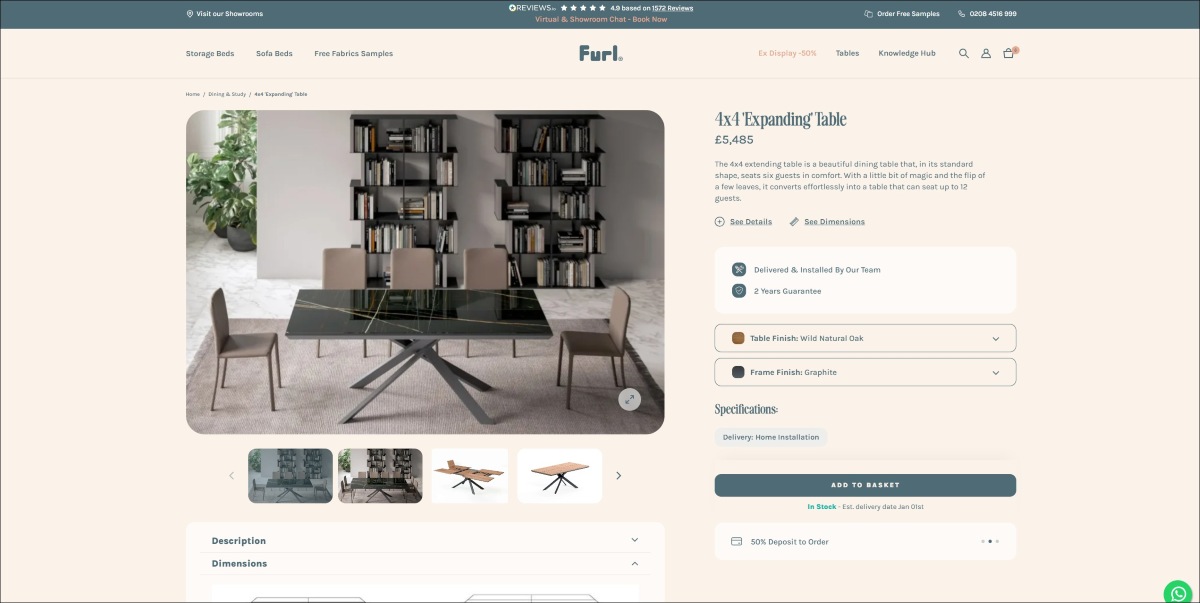 illusion ottoman bed